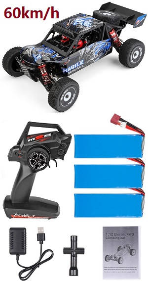 Wltoys 124018 RC Car with 3 battery RTR - Click Image to Close