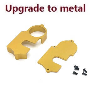 Wltoys 124017 RC Car spare parts todayrc toys listing gear upper and lower box Metal Gold