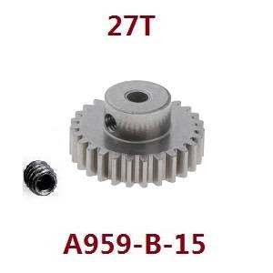 Wltoys 124018 RC Car spare parts todayrc toys listing motor driven gear 27T A959-B-15