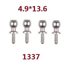 Wltoys 124017 RC Car spare parts todayrc toys listing ball head screws 4.9*13.6 1337