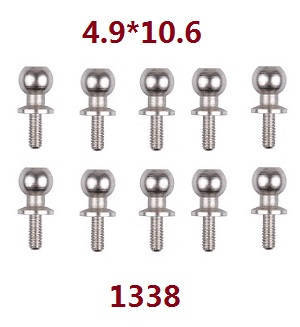 Wltoys 124019 RC Car spare parts todayrc toys listing ball head screws 4.9*10.6 1338 - Click Image to Close