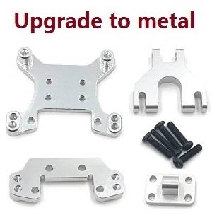 Wltoys 124016 RC Car spare parts todayrc toys listing front and rear shock absorber board set (Metal) Silver
