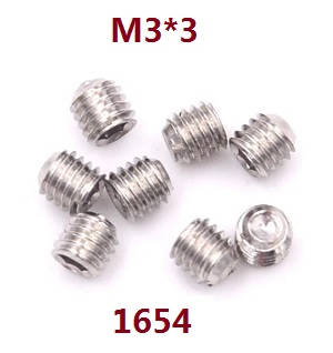 Wltoys 124017 RC Car spare parts todayrc toys listing M3*3 machine screws 1654