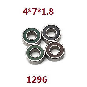 Wltoys 124017 RC Car spare parts todayrc toys listing bearing 4*7*1.8 1296