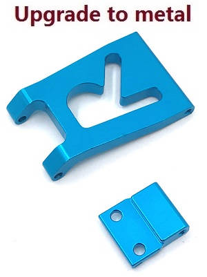 Wltoys 124016 RC Car spare parts todayrc toys listing rear bumper board (Metal) Blue
