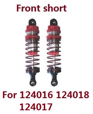 Wltoys 124016 RC Car spare parts todayrc toys listing front shork absorber Red 1849