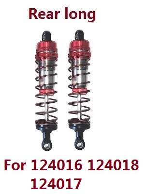 Wltoys 124017 RC Car spare parts todayrc toys listing rear shork absorber 1850 Red - Click Image to Close