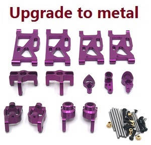 Wltoys XK 144010 RC Car spare parts todayrc toys listing 6-In-1 upgrade to metal kit Purple