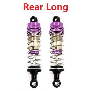 Wltoys 124019 RC Car spare parts todayrc toys listing shock absorber Purple 2pcs (Rear long) - Click Image to Close