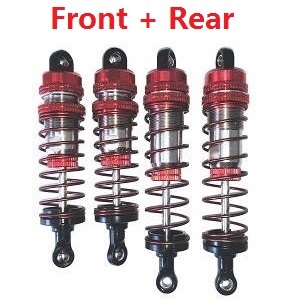 Wltoys 124019 RC Car spare parts todayrc toys listing shock absorber Red 4pcs