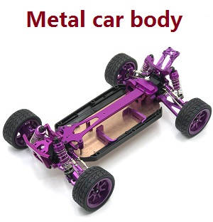Wltoys 124019 RC Car spare parts todayrc toys listing upgrade to metal car body assembly Purple