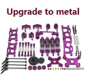 Wltoys 124017 RC Car spare parts todayrc toys listing 13-IN-1 upgrade to metal kit Purple