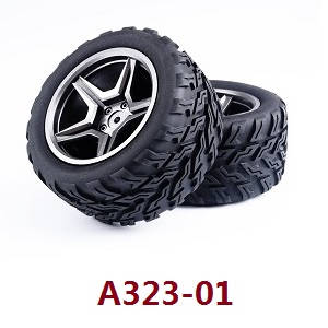 Wltoys 12409 RC Car spare parts todayrc toys listing tires 2pcs - Click Image to Close