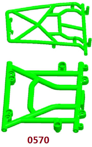 Wltoys 12409 RC Car spare parts todayrc toys listing front and roof roll cage 0570