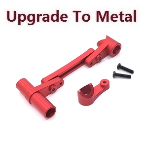 Wltoys 12409 RC Car spare parts todayrc toys listing arm as-steering link (Upgrade to metal) Red