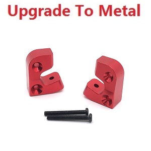 Wltoys 12428 12427 12428-A 12427-A 12428-B 12427-B 12428-C 12427-C RC Car spare parts todayrc toys listing left and right rear swing arm holder (Metal) Red
