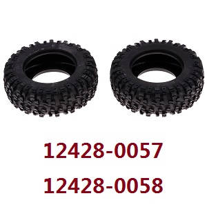Wltoys 12423 12428 RC Car spare parts todayrc toys listing tire skin (0057 0058)