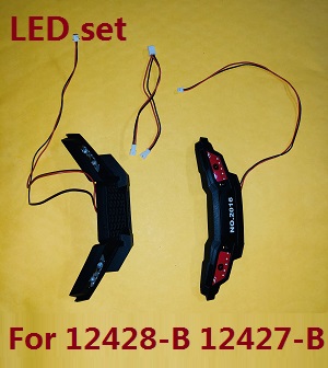 Wltoys 12428 12427 12428-A 12427-A 12428-B 12427-B 12428-C 12427-C RC Car spare parts todayrc toys listing rear and front LED set (For 12428-B 12427-B)