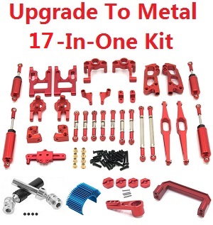 Feiyue FY01 FY02 FY03 FY04 FY05 RC Car spare parts todayrc toys listing upgrade to metal parts group 17-In-One Kit Red