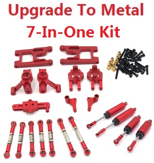 Feiyue FY01 FY02 FY03 FY04 FY05 RC Car spare parts todayrc toys listing upgrade to metal parts group 7-In-One Kit Red