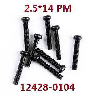 Wltoys 12423 12428 RC Car spare parts todayrc toys listing screws 2.5*14 PM (0104)