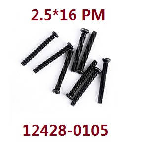 Wltoys 12423 12428 RC Car spare parts todayrc toys listing screws 2.5*16 PM (0105)
