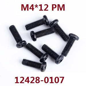 Wltoys 12423 12428 RC Car spare parts todayrc toys listing screws M4*12 PM (0107)