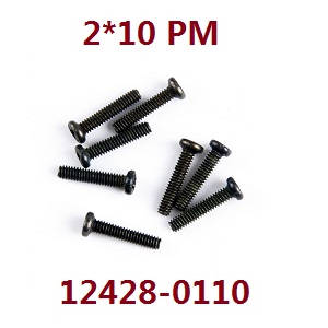 Wltoys 12428 12427 12428-A 12427-A 12428-B 12427-B 12428-C 12427-C RC Car spare parts todayrc toys listing screws 2*10 PM (0110)