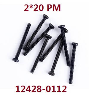Wltoys 12428 12427 12428-A 12427-A 12428-B 12427-B 12428-C 12427-C RC Car spare parts todayrc toys listing screws 2*20 PM (0112)