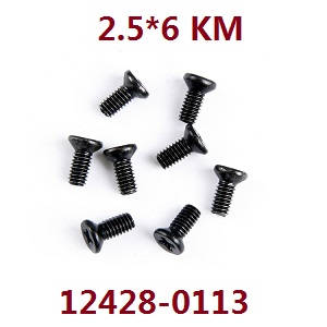 Wltoys 12428 12427 12428-A 12427-A 12428-B 12427-B 12428-C 12427-C RC Car spare parts todayrc toys listing screws 2.5*6 KM (0113)