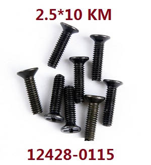 Wltoys 12428 12427 12428-A 12427-A 12428-B 12427-B 12428-C 12427-C RC Car spare parts todayrc toys listing screws 2.5*10 KM (0115) - Click Image to Close