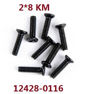 Wltoys 12428 12427 12428-A 12427-A 12428-B 12427-B 12428-C 12427-C RC Car spare parts todayrc toys listing screws 2*8 KM (0116)
