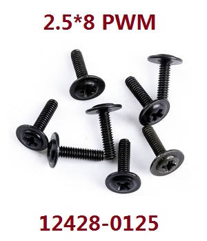 Wltoys 12428 12427 12428-A 12427-A 12428-B 12427-B 12428-C 12427-C RC Car spare parts todayrc toys listing screws 2.5*8 PWM (0125) - Click Image to Close