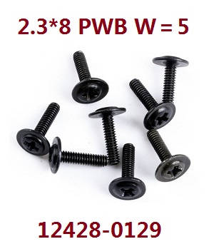 Wltoys 12428 12427 12428-A 12427-A 12428-B 12427-B 12428-C 12427-C RC Car spare parts todayrc toys listing screws 2.3*8 PWB W=5 (0129) - Click Image to Close