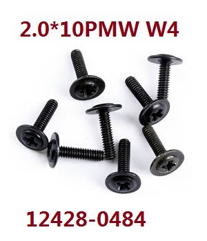 Wltoys 12428 12427 12428-A 12427-A 12428-B 12427-B 12428-C 12427-C RC Car spare parts todayrc toys listing screws 2.0*10 PMW W4 (0484)