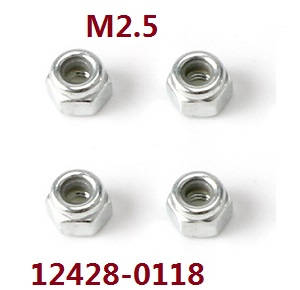 Wltoys 12423 12428 RC Car spare parts todayrc toys listing nut M2.5 - Click Image to Close