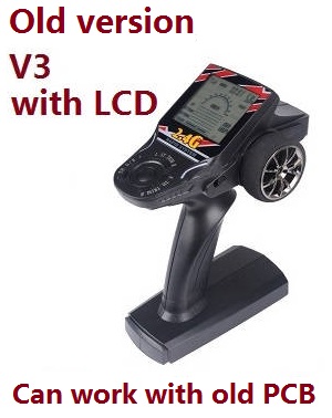 Wltoys 12423 12428 RC Car spare parts todayrc toys listing transmitter (V3 with LCD) Old version - Click Image to Close