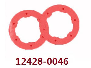 Wltoys 12423 12428 RC Car spare parts todayrc toys listing wheel hub cover (0046 Red)