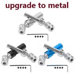 Wltoys 12423 12428 RC Car spare parts todayrc toys listing rear drive shaft group (Metal-2) (Silver+Blue+Black) 3sets