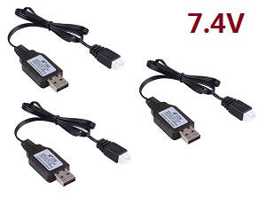 Wltoys 12428 12427 12428-A 12427-A 12428-B 12427-B 12428-C 12427-C RC Car spare parts todayrc toys listing USB charger wire 7.4V 3pcs