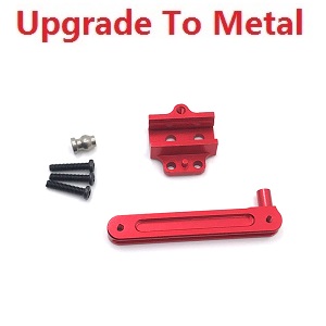 Wltoys 12428 12427 12428-A 12427-A 12428-B 12427-B 12428-C 12427-C RC Car spare parts todayrc toys listing steering connecting piece (Metal) Red