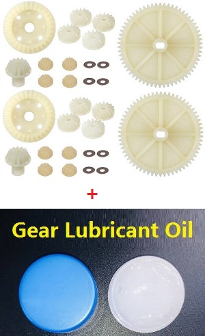 *** Special *** Wltoys 12428 12427 12428-A 12427-A 12428-B 12427-B 12428-C 12427-C RC Car spare parts differential gear set + 2*reduction gear + 2*gear lubricant oil
