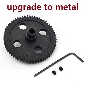 Wltoys 12423 12428 RC Car spare parts todayrc toys listing reduction big gear (Metal)