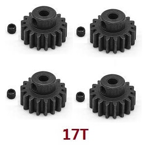 Wltoys 12428 12427 12428-A 12427-A 12428-B 12427-B 12428-C 12427-C RC Car spare parts todayrc toys listing 17T driven gear on the main motor (Metal) 4set - Click Image to Close