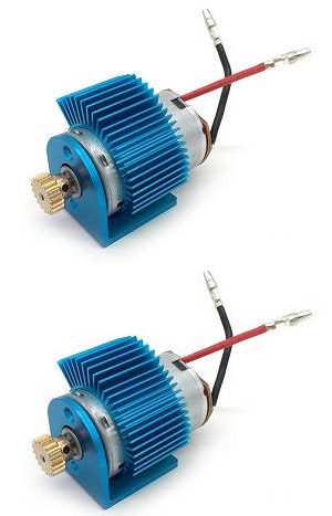 Wltoys 12428 12427 12428-A 12427-A 12428-B 12427-B 12428-C 12427-C RC Car spare parts todayrc toys listing 540 main motor with driven gear, motor seat and heat sink set 2pcs