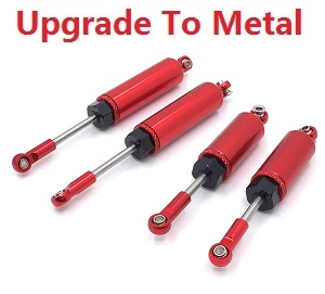Wltoys 12428 12427 12428-A 12427-A 12428-B 12427-B 12428-C 12427-C RC Car spare parts todayrc toys listing front suspension and rear shock set (Metal-1) Red