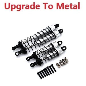 Wltoys 12428 12427 12428-A 12427-A 12428-B 12427-B 12428-C 12427-C RC Car spare parts todayrc toys listing front suspension and rear shock set (Metal-2) Silver