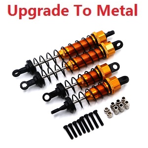 Wltoys 12428 12427 12428-A 12427-A 12428-B 12427-B 12428-C 12427-C RC Car spare parts todayrc toys listing front suspension and rear shock set (Metal-2) Gold