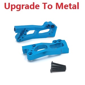 Wltoys 12428 12427 12428-A 12427-A 12428-B 12427-B 12428-C 12427-C RC Car spare parts todayrc toys listing left and right rear suspension frame (Metal) Blue - Click Image to Close