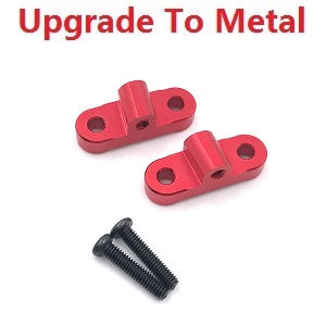 Wltoys 12428 12427 12428-A 12427-A 12428-B 12427-B 12428-C 12427-C RC Car spare parts todayrc toys listing left and right after the bridge lever positioning piece (Metal) Red - Click Image to Close